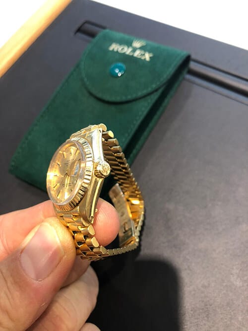Für Goldjungen: Die Rolex Datejust in 750er Gelbgold