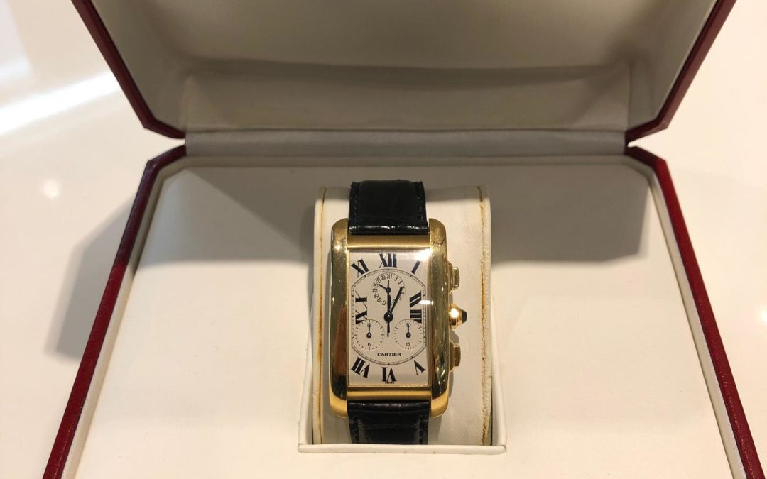 Uhrenankauf Mainz: Cartier Tank Américaine Chronograph